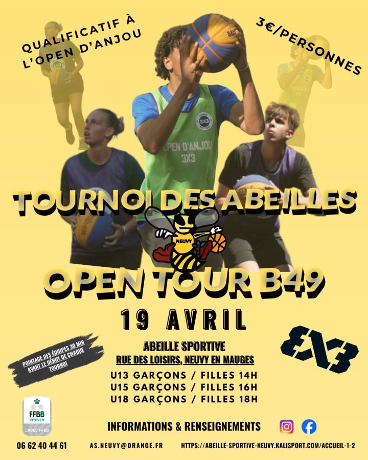 Tournoi 3x3 Abeille Open Tour B49